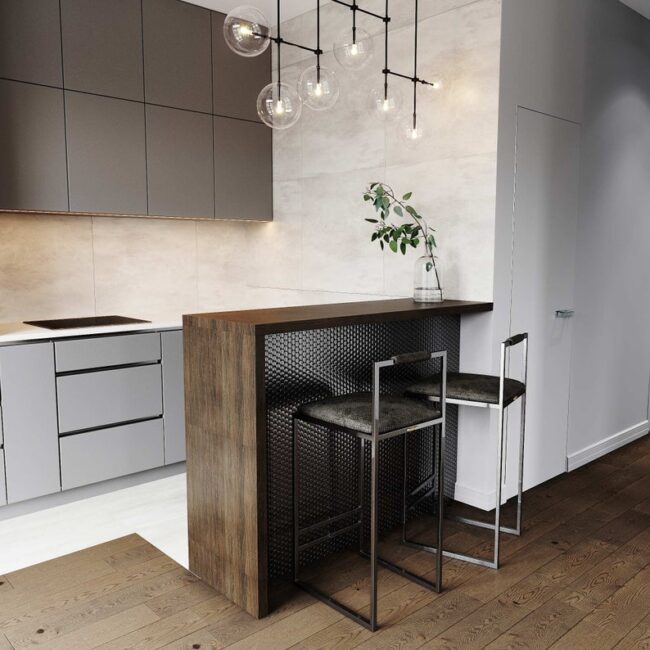 Luxe Upholstered Bar Stool - Image 3