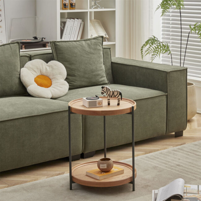 Two-Tier Round Side Table - Image 7