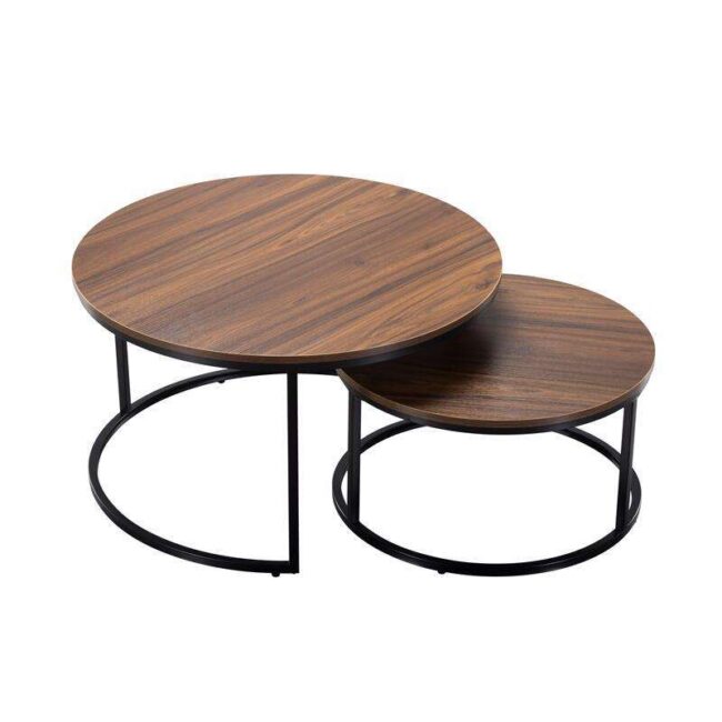 Round Nesting Coffee Tables - Image 2