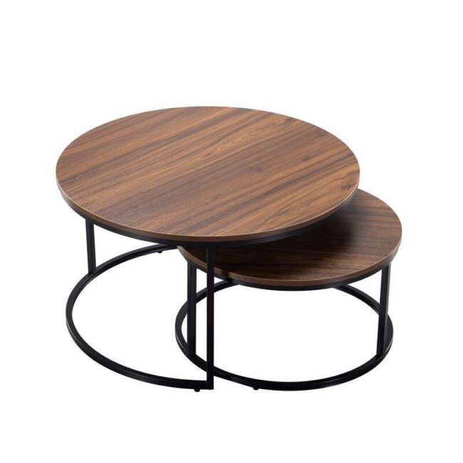 Round Nesting Coffee Tables - Image 5