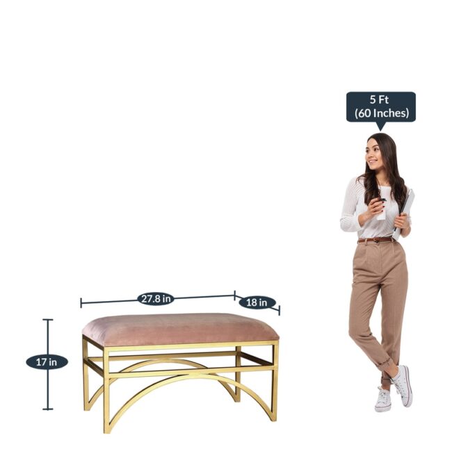 Elegant Velvet Coffee Table - Image 4